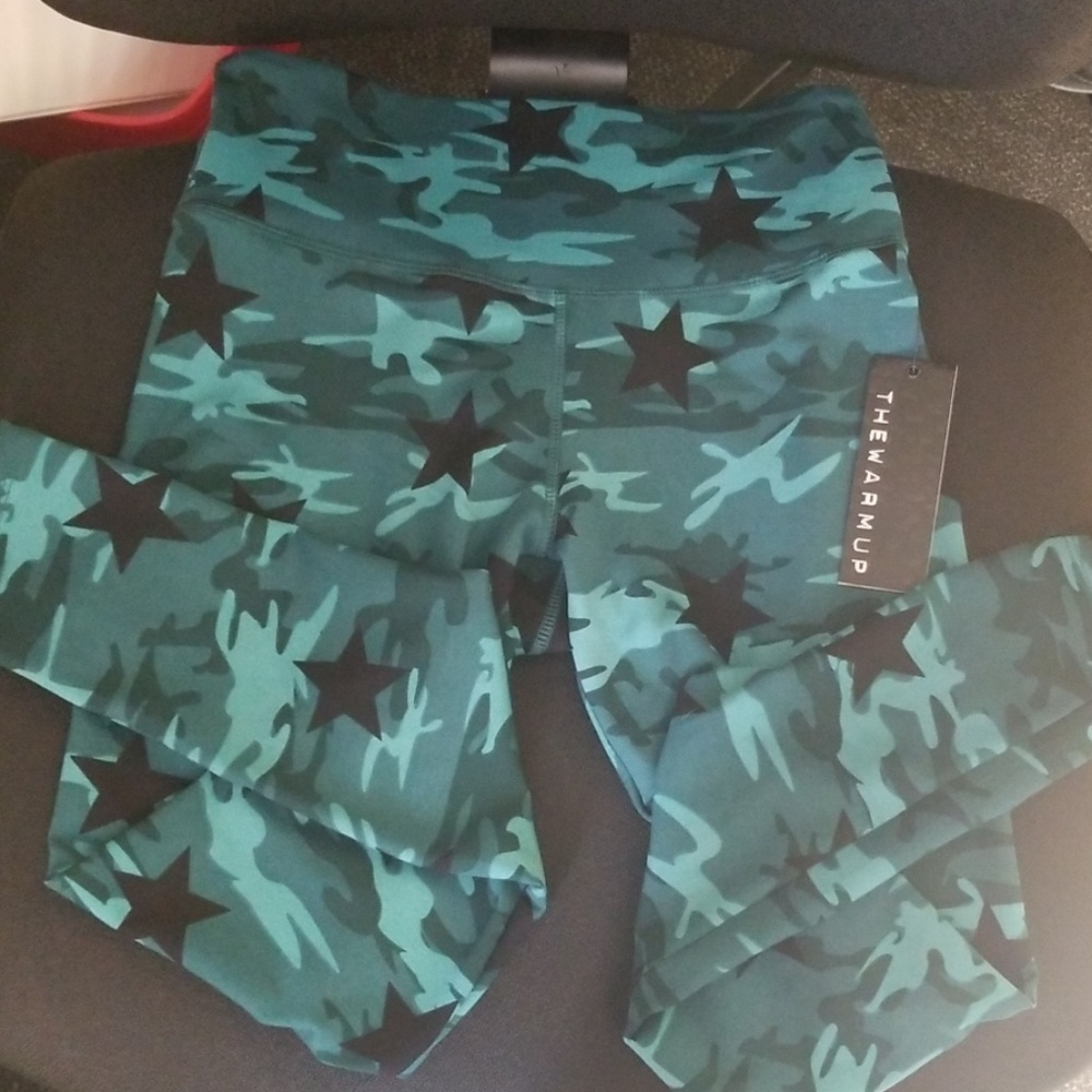 Green camo the warmup leggings